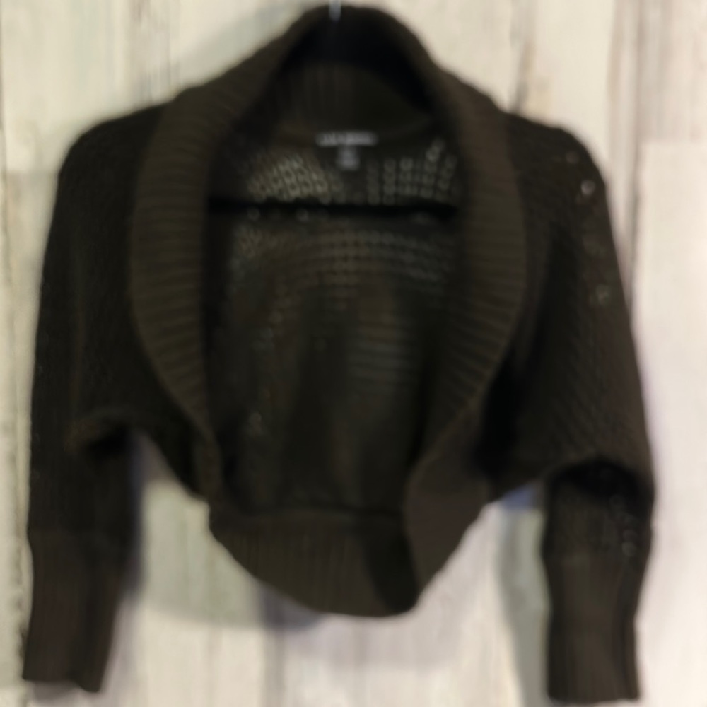 Club Monaco Cropped Crochet Shrug Sweeter XS